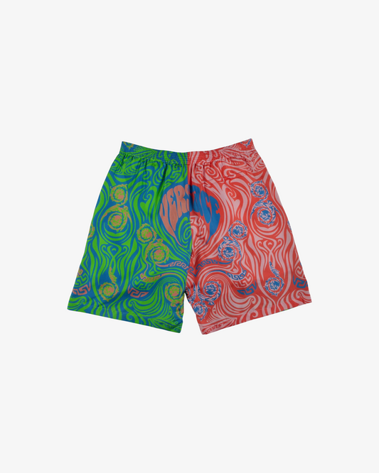 Versace logo drawstring waist shorts