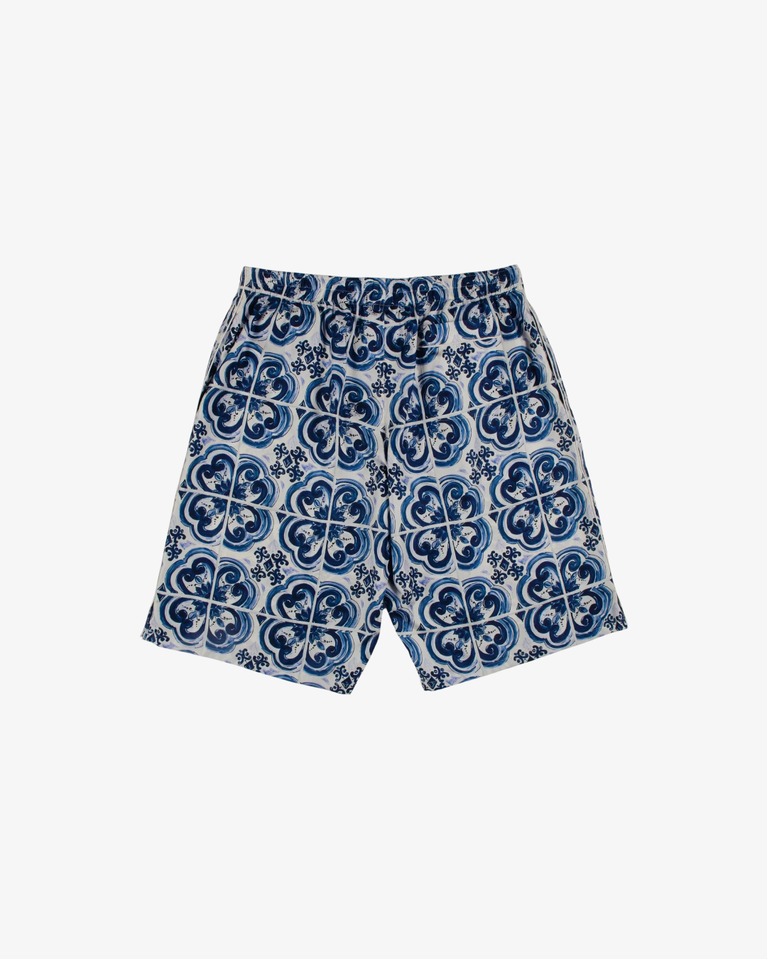 Dolce & Gabbana Majolica print silk shorts