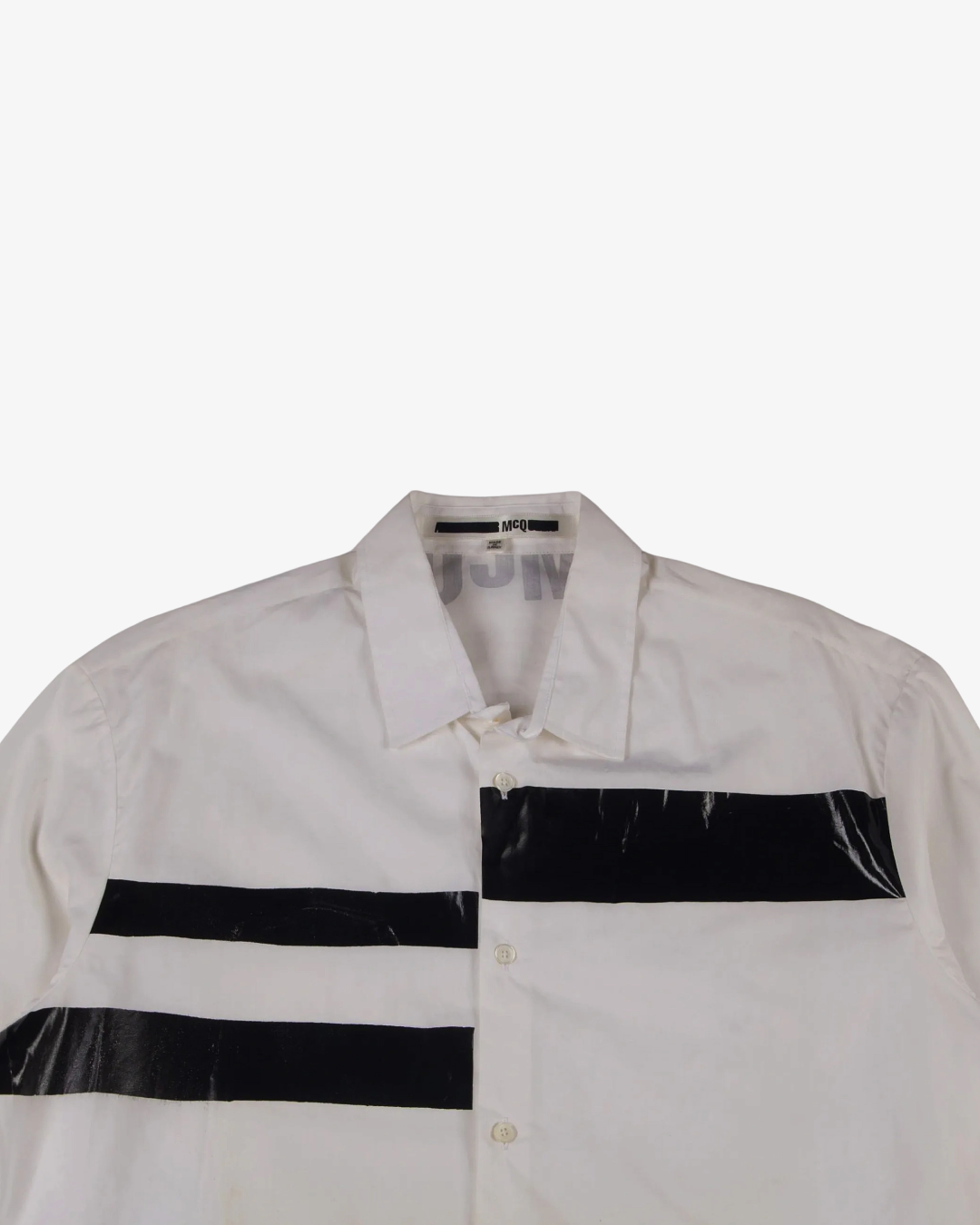 Mcq Patch Stripe Shirt