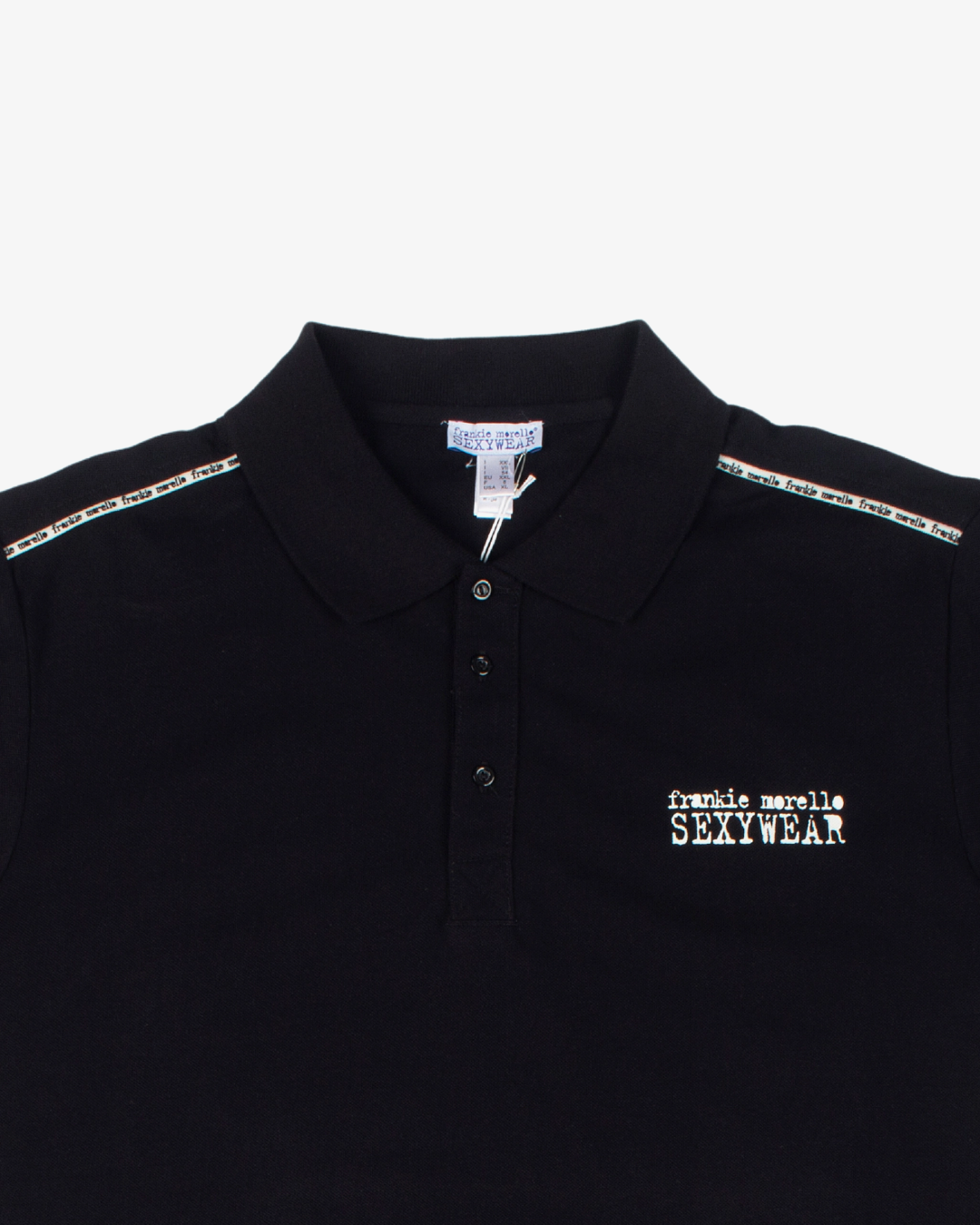 Frankie Morello Logo Patch Polo Shirt