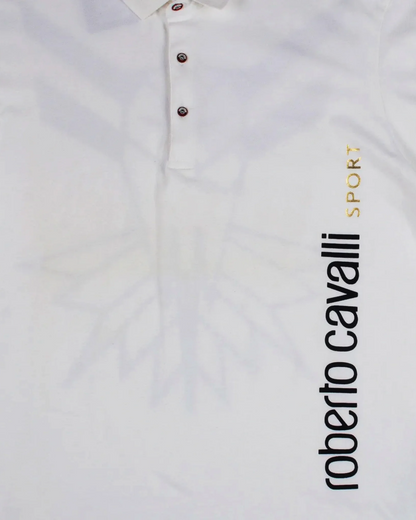 Roberto Cavalli Logo sport polo shirt