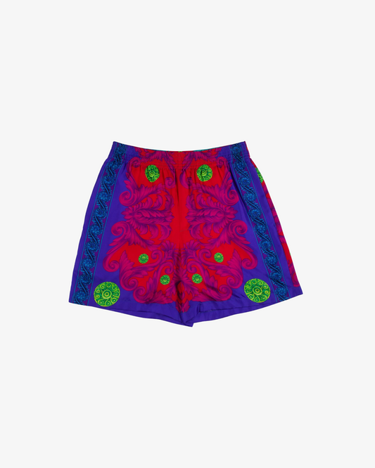 Versace logo drawstring waist shorts