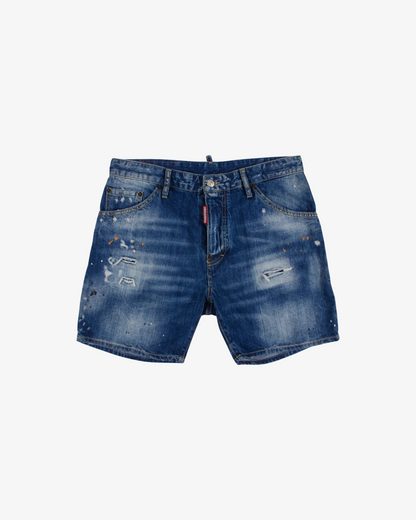 Dsquared2 Ripped denim shorts