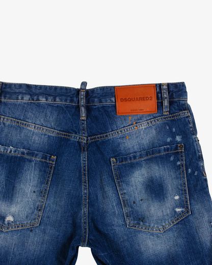 Dsquared2 Ripped denim shorts