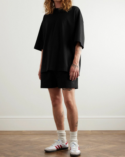 Fear Of God  Logo-Appliquéd Cotton-Jersey Pyjama T-Shirt - Black