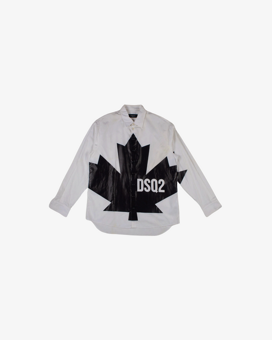 Dsquared2 Logo Print Cotton Shirt