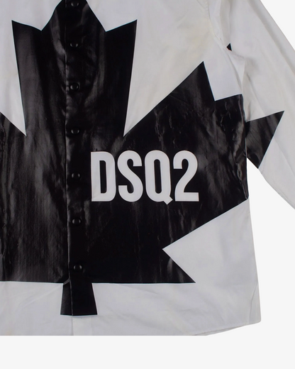 Dsquared2 Logo Print Cotton Shirt
