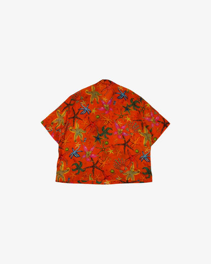 Versace Graphic Print Linen Shirt