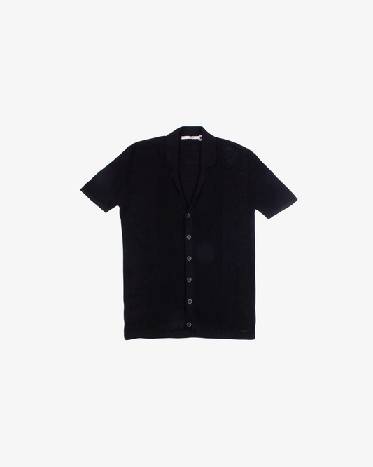Takeshy Kurosawa Knitted Jacquard Shirt