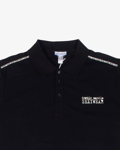 Frankie Morello Logo Patch Polo Shirt