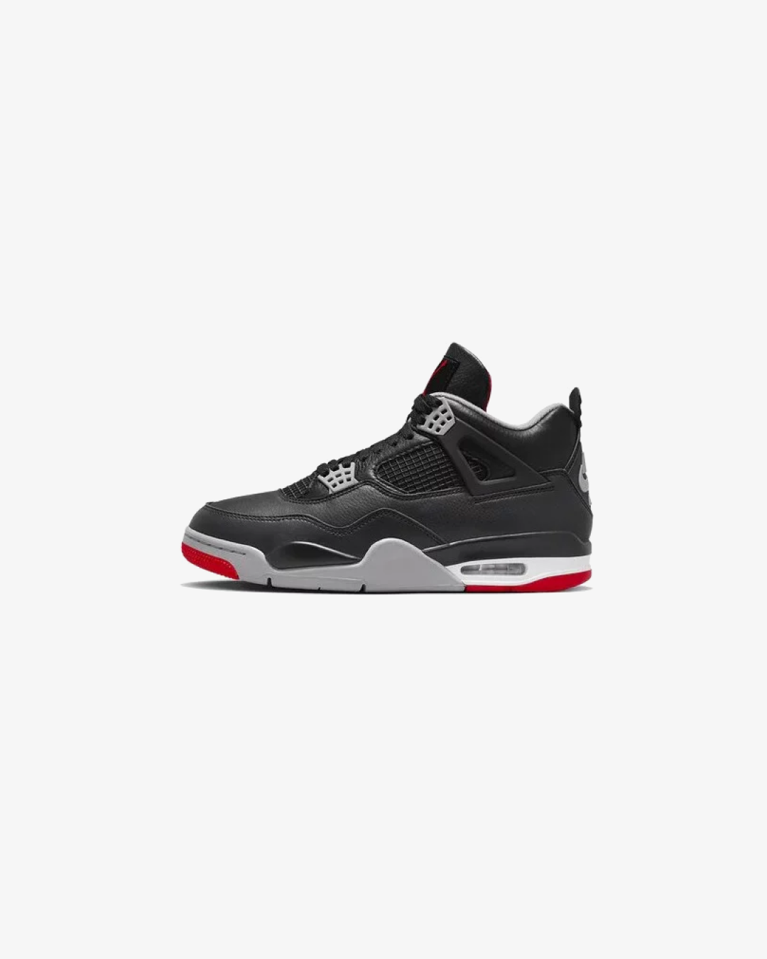 Air Jordan 4 Retro Black/Fire Red-Cement Grey