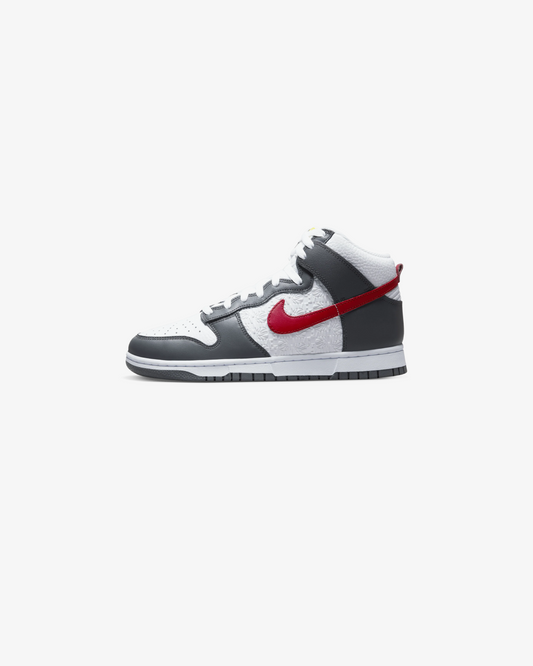 Nike Dunk High Retro Iron Grey/ Gym Red-Opti Yellow