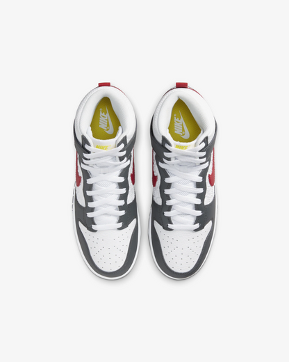 Nike Dunk High Retro Iron Grey/ Gym Red-Opti Yellow