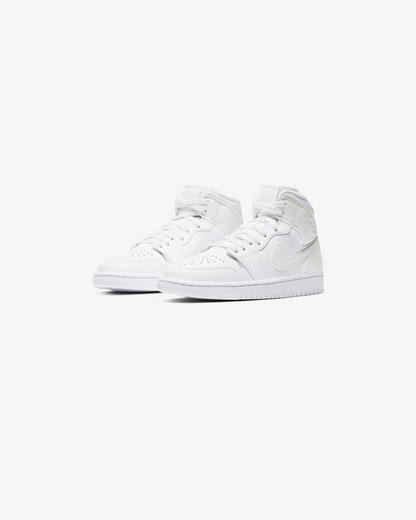 Air Jordan 1 Mid White Blanc