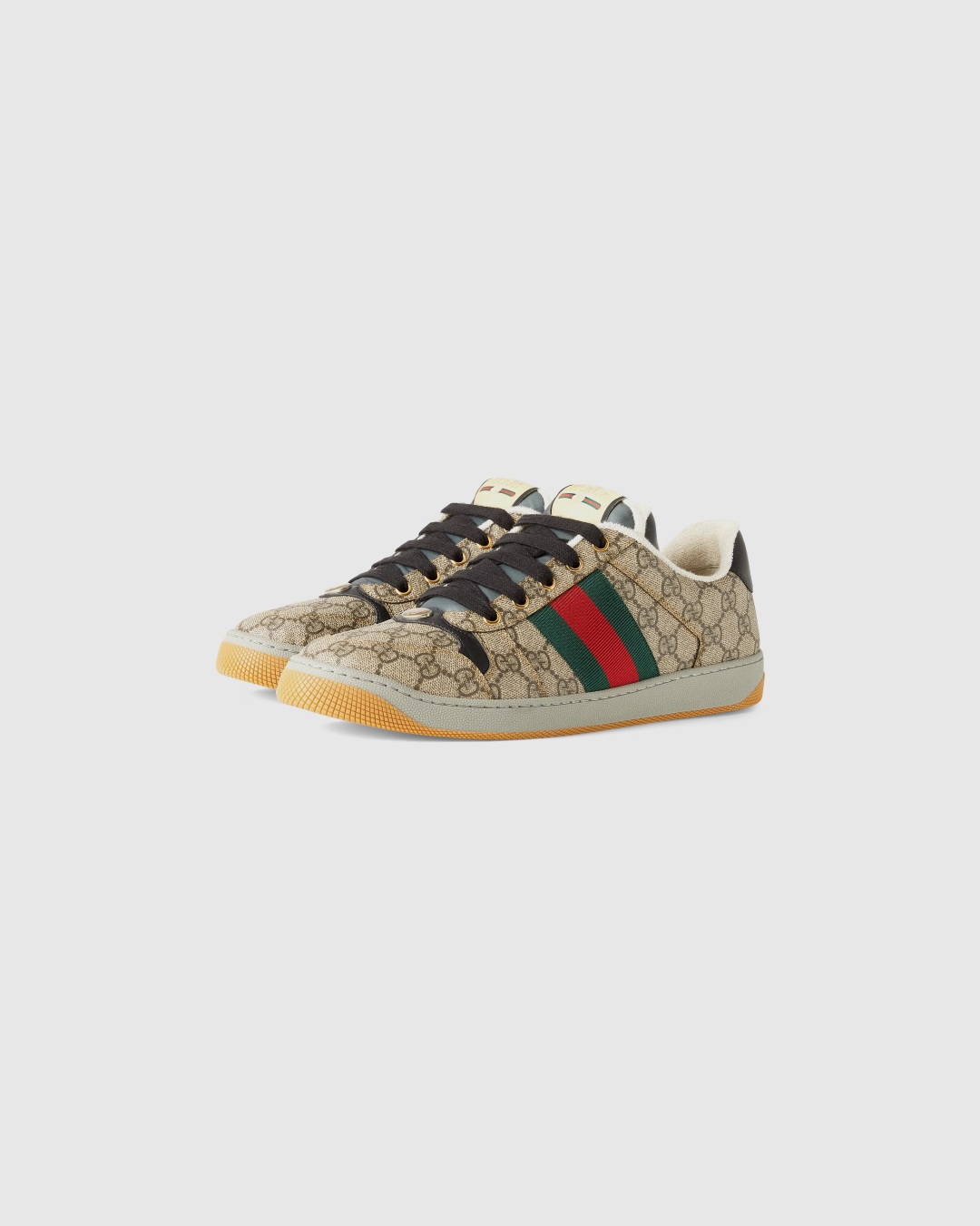 Gucci Men's Screener Trainer - Beige Ebony