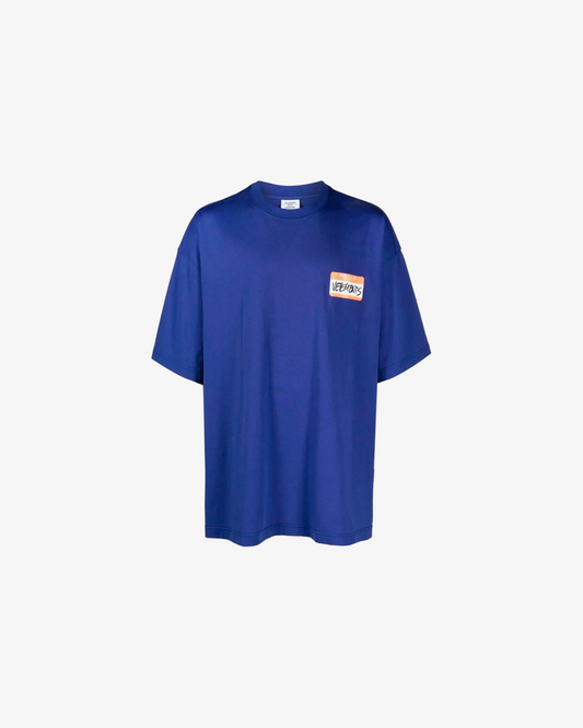 Vetements My Name Is Vetements T-shirt ((Royal Blue)