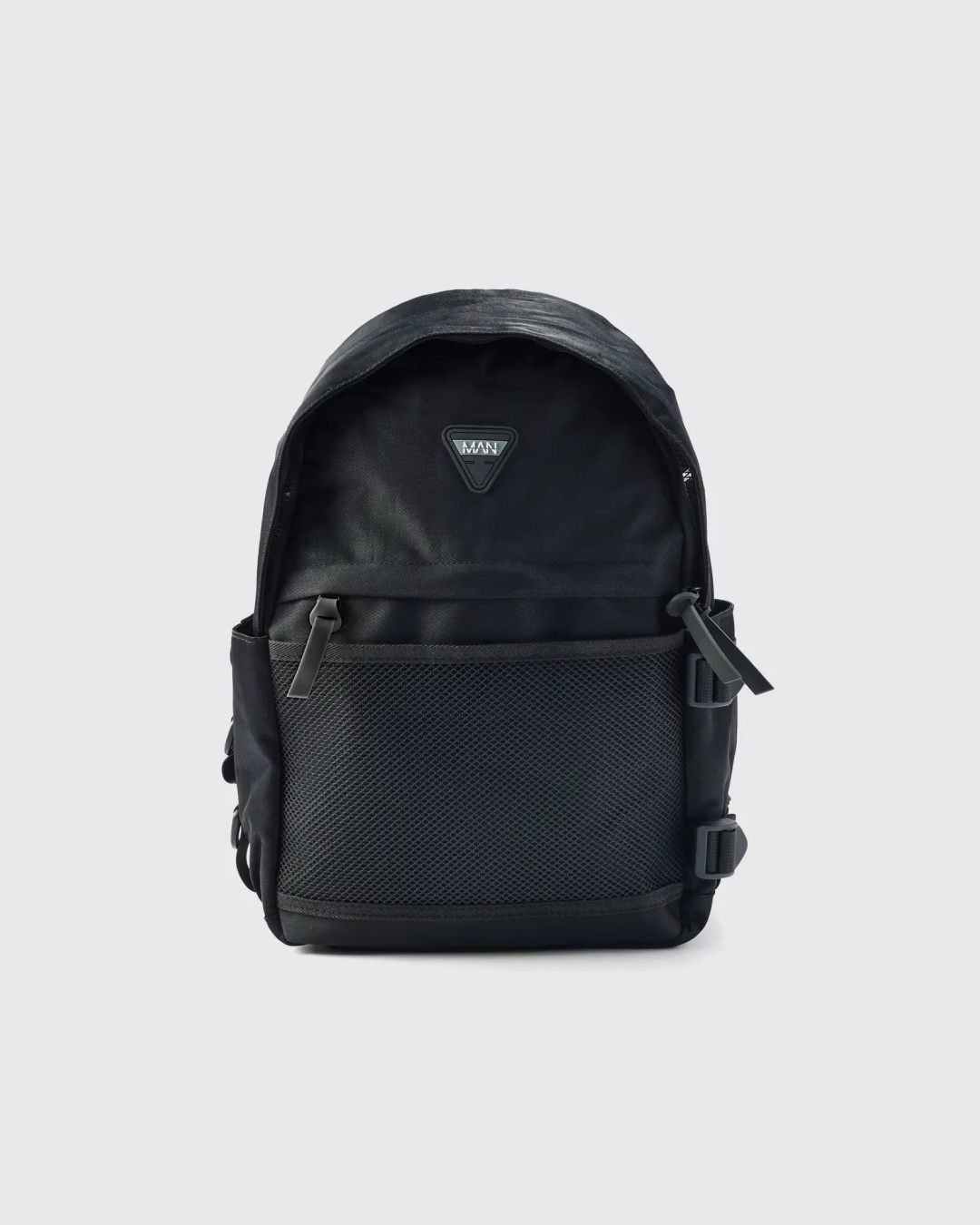 BoohooMAN Man Badge Rucksack (Black)
