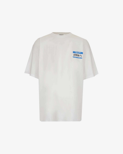 Vetements My Name Is Vetements T-shirt (White)