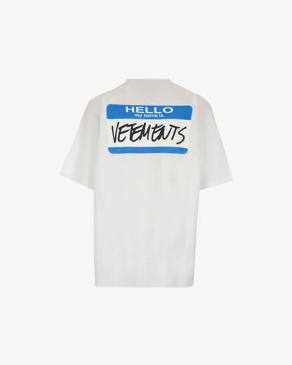 Vetements My Name Is Vetements T-shirt (White)