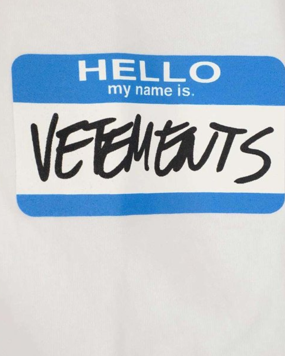 Vetements My Name Is Vetements T-shirt (White)