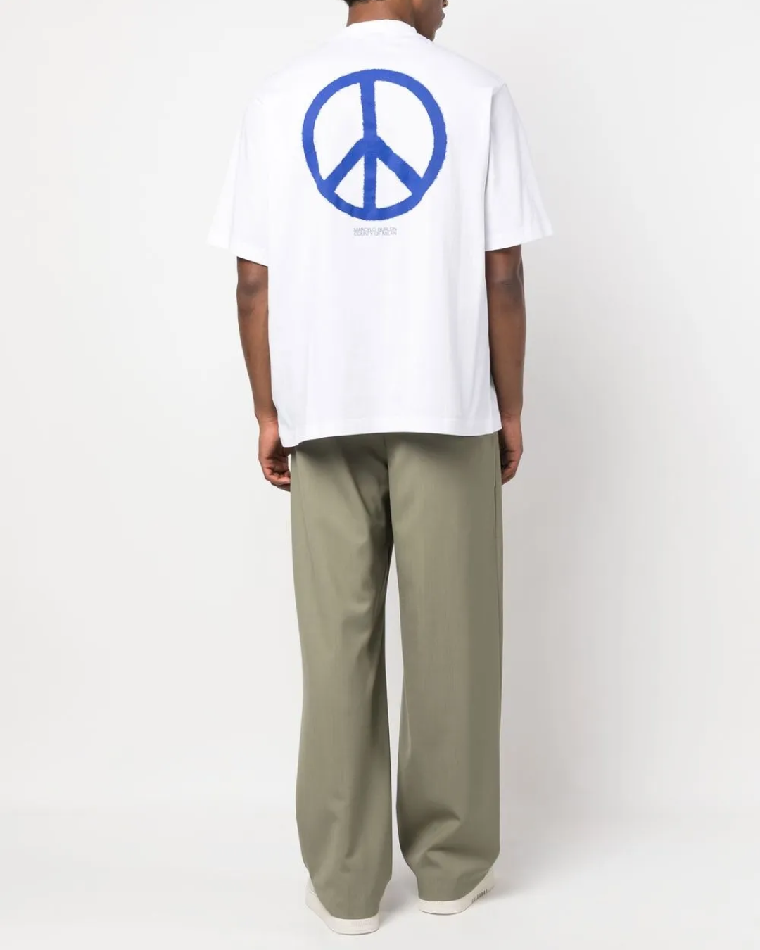 Marcelo Burlon County of Milan Peace Print T-Shirt (White)