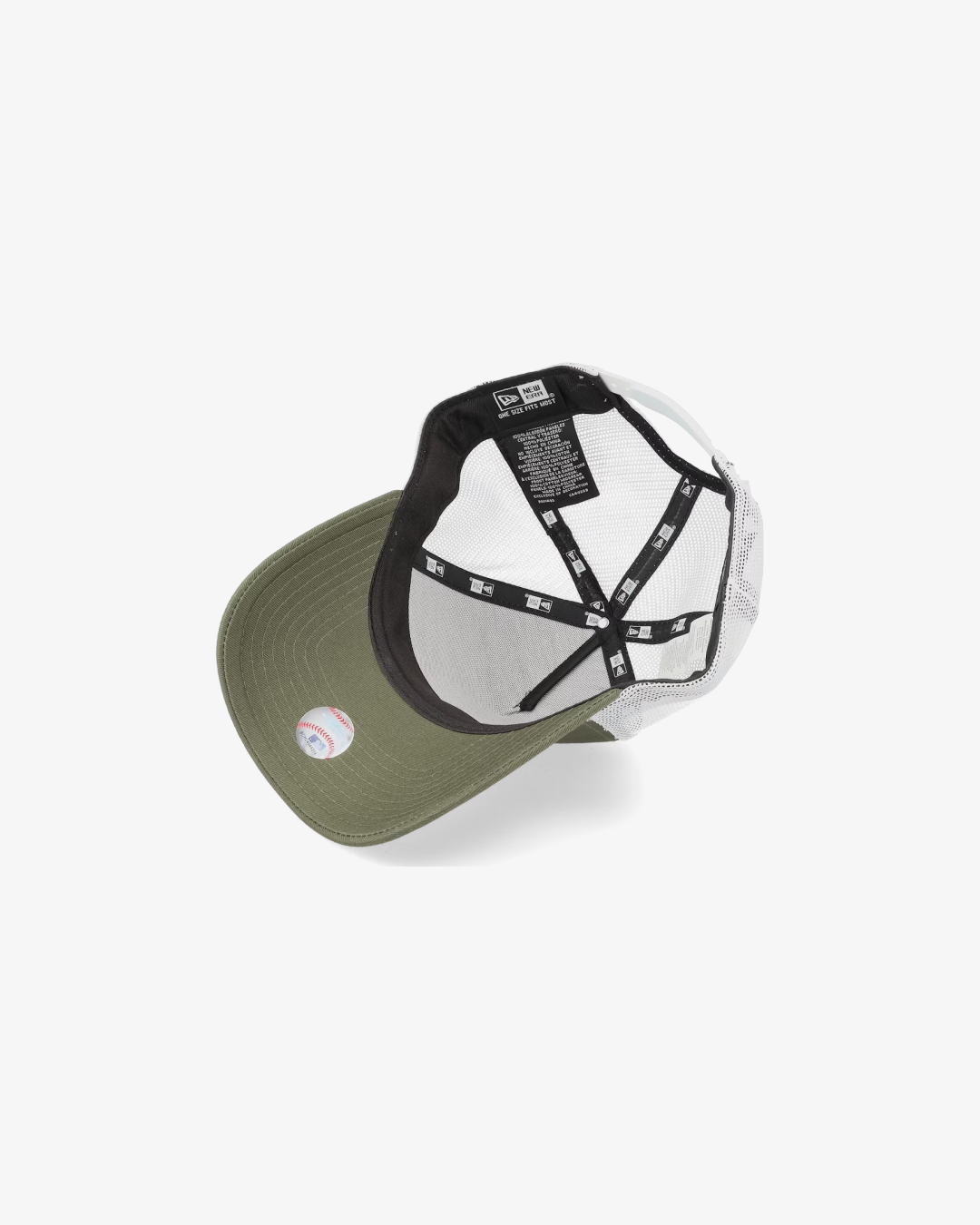 New Era Yankees 9Forty Cap - Olive/White