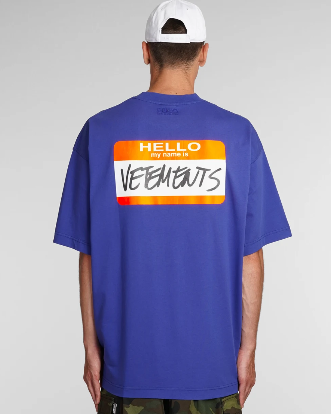 Vetements My Name Is Vetements T-shirt ((Royal Blue)