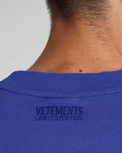 Vetements My Name Is Vetements T-shirt ((Royal Blue)