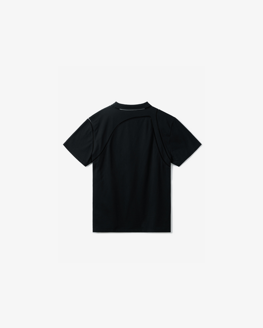 Alexander McQueen Cutout Detail Short-sleeved T-shirt - BlacK