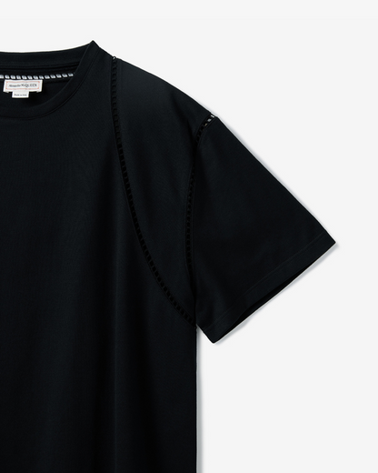 Alexander McQueen Cutout Detail Short-sleeved T-shirt - BlacK