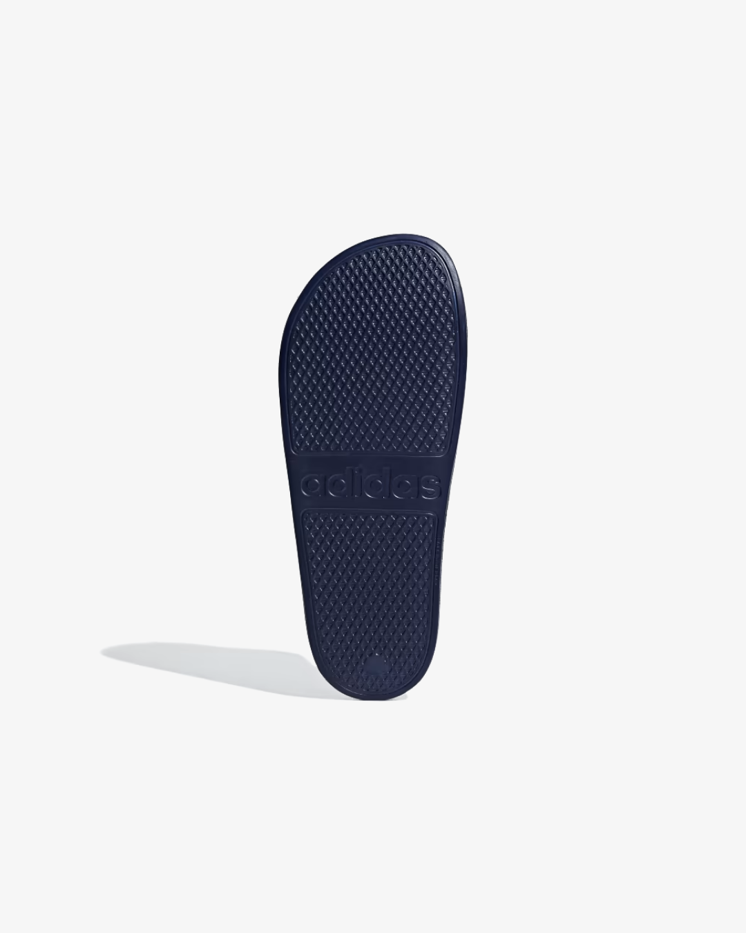 Adilette Aqua Slides In Dark Blue And Cloud White