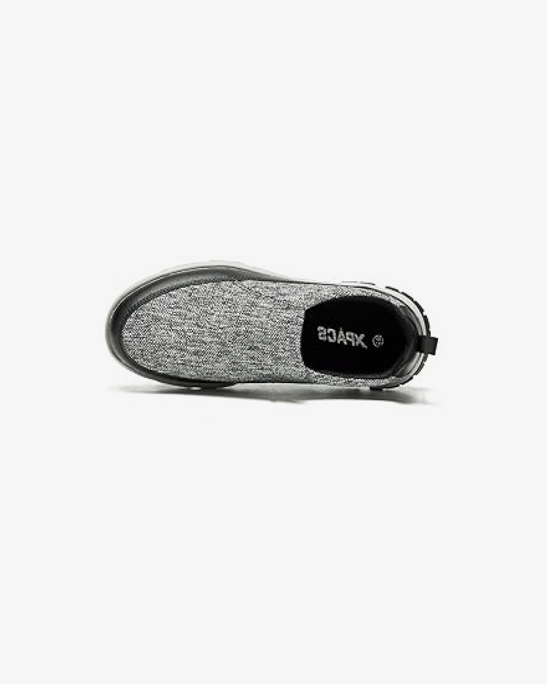 Xpacs Slip-On Lightweight Shoe in Black and Grey Sneakers