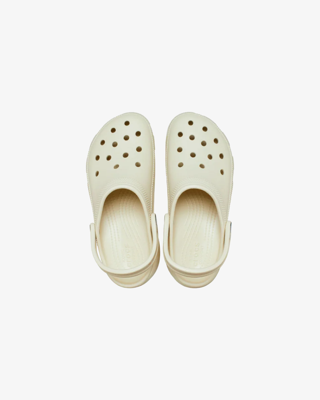 Unisex Classic Platform Clogs In Cream
