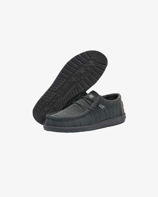 Hey Dude Wally Sox Asphalt Azur Shoe