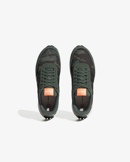 Adidas Run 70S Green Oxide Core Black Screaming Orange Sneakers