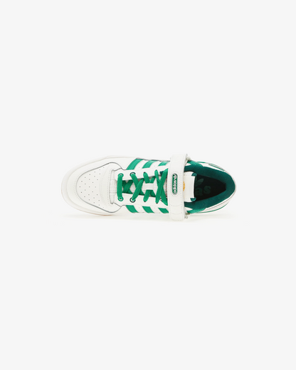 Adidas Originals Forum Low Shoe In Cloud White Green Gum