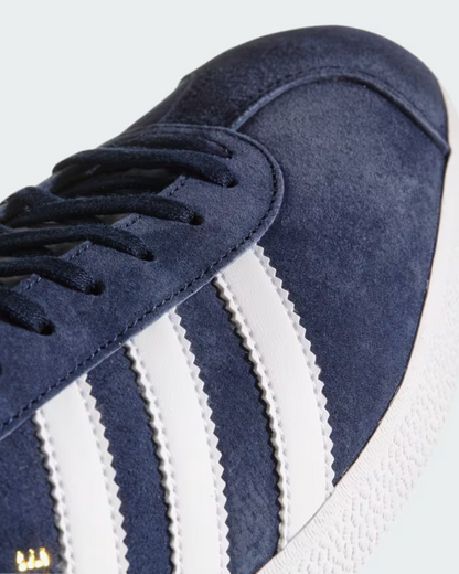 Adidas Originals Gazelle Collegiate Navy White Gold Metallic Sneakers