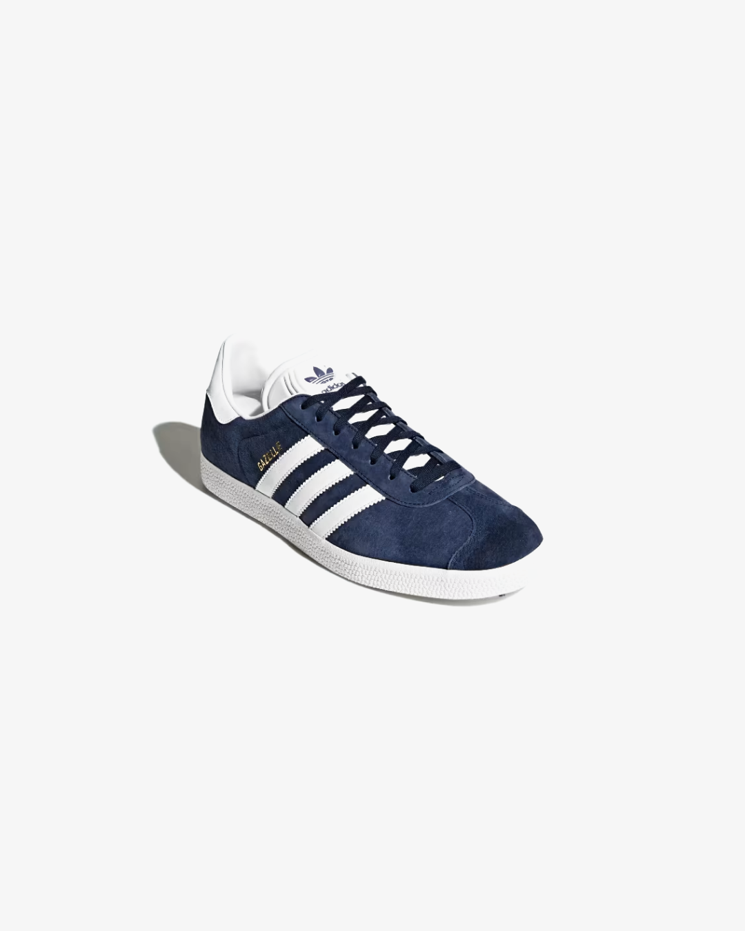 Adidas Originals Gazelle Collegiate Navy White Gold Metallic Sneakers