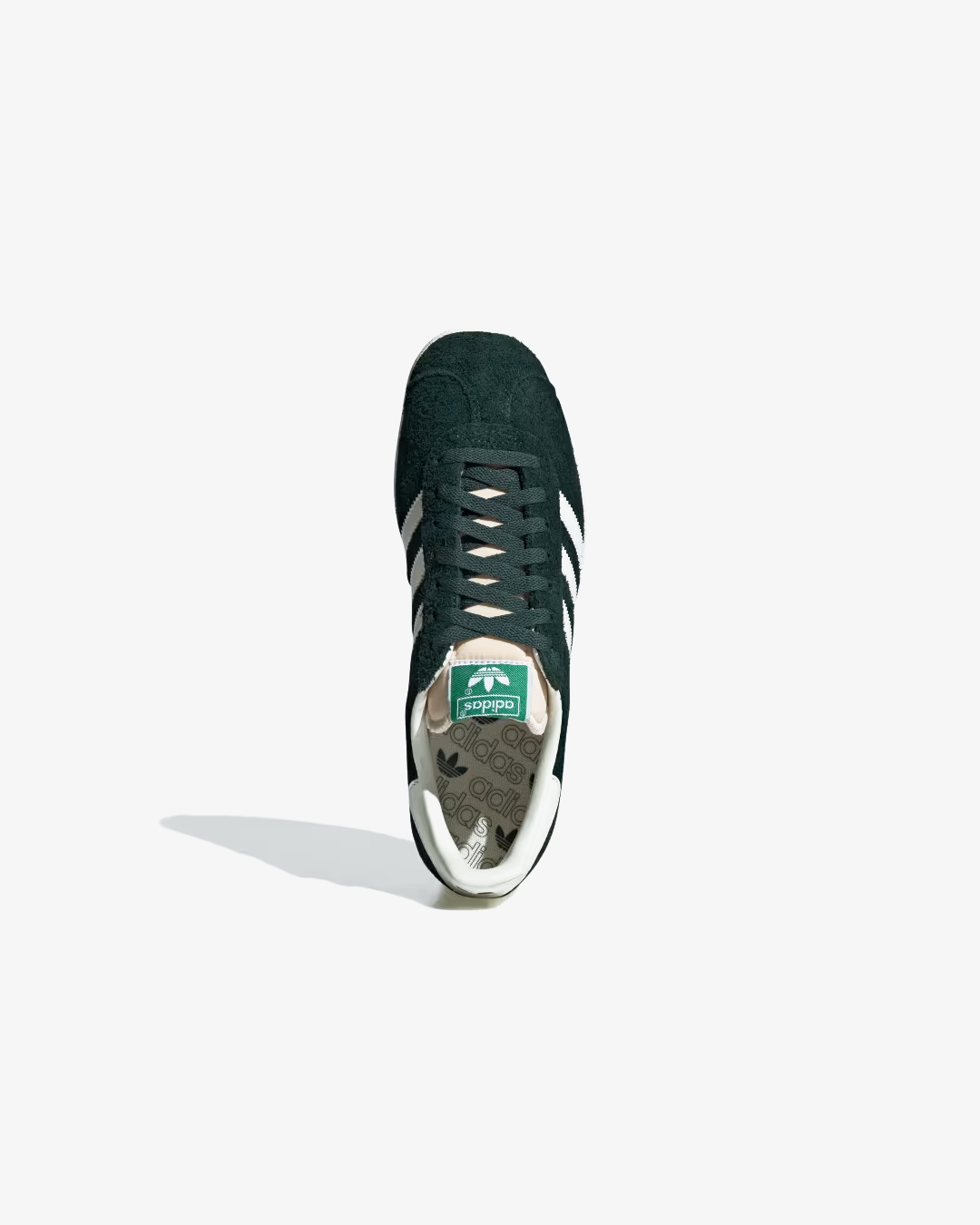 Adidas Originals Gazelle Dark Green Off White Cream White Sneakers