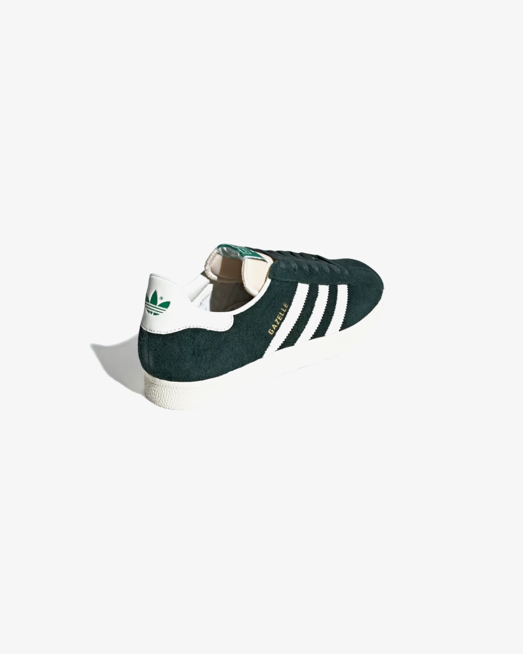 Adidas Originals Gazelle Dark Green Off White Cream White Sneakers