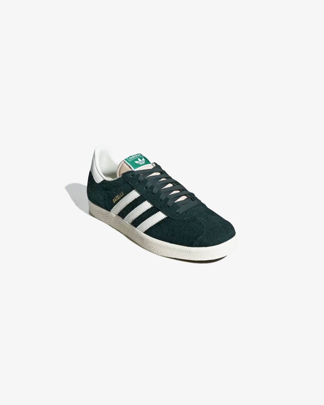 Adidas Originals Gazelle Dark Green Off White Cream White Sneakers