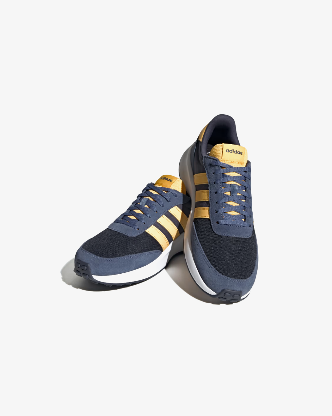 Adidas Run 70s Lifestyle Running Shoes in Legend Ink Bold Gold And Crew Blue