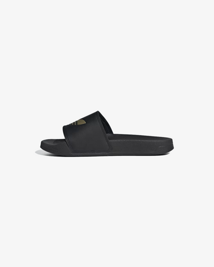 Adilette Lite Slides In Core Black And Matte Gold