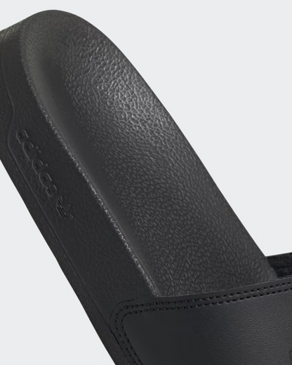 Adilette Lite Slides In Core Black And Matte Gold