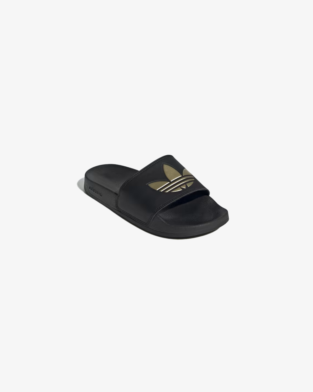 Adilette Lite Slides In Core Black And Matte Gold